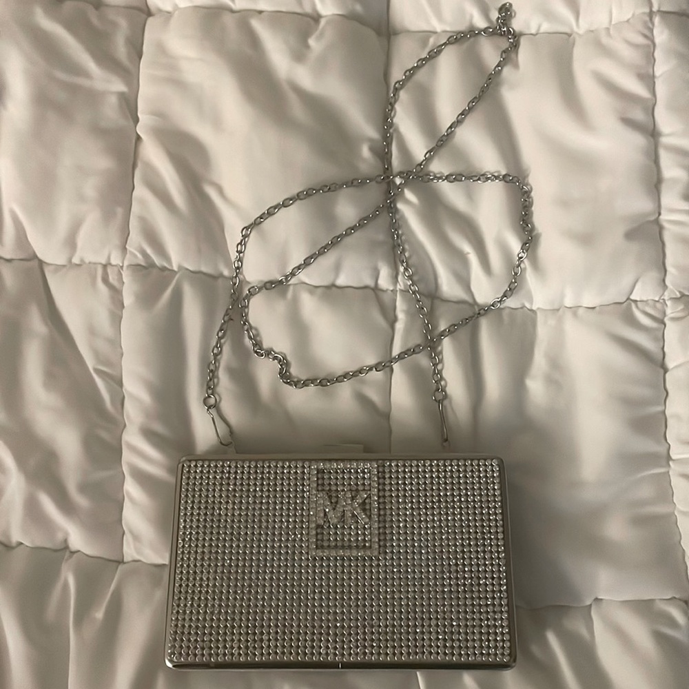 Evening shoulder rhinestone clutch purse